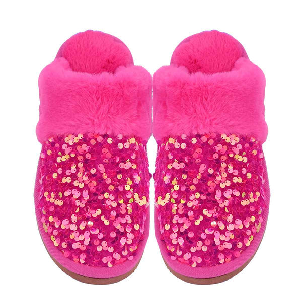 Girls Day Out Sequin Slippers