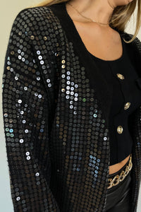 The Giovanni Sequin Cardigan Sweater