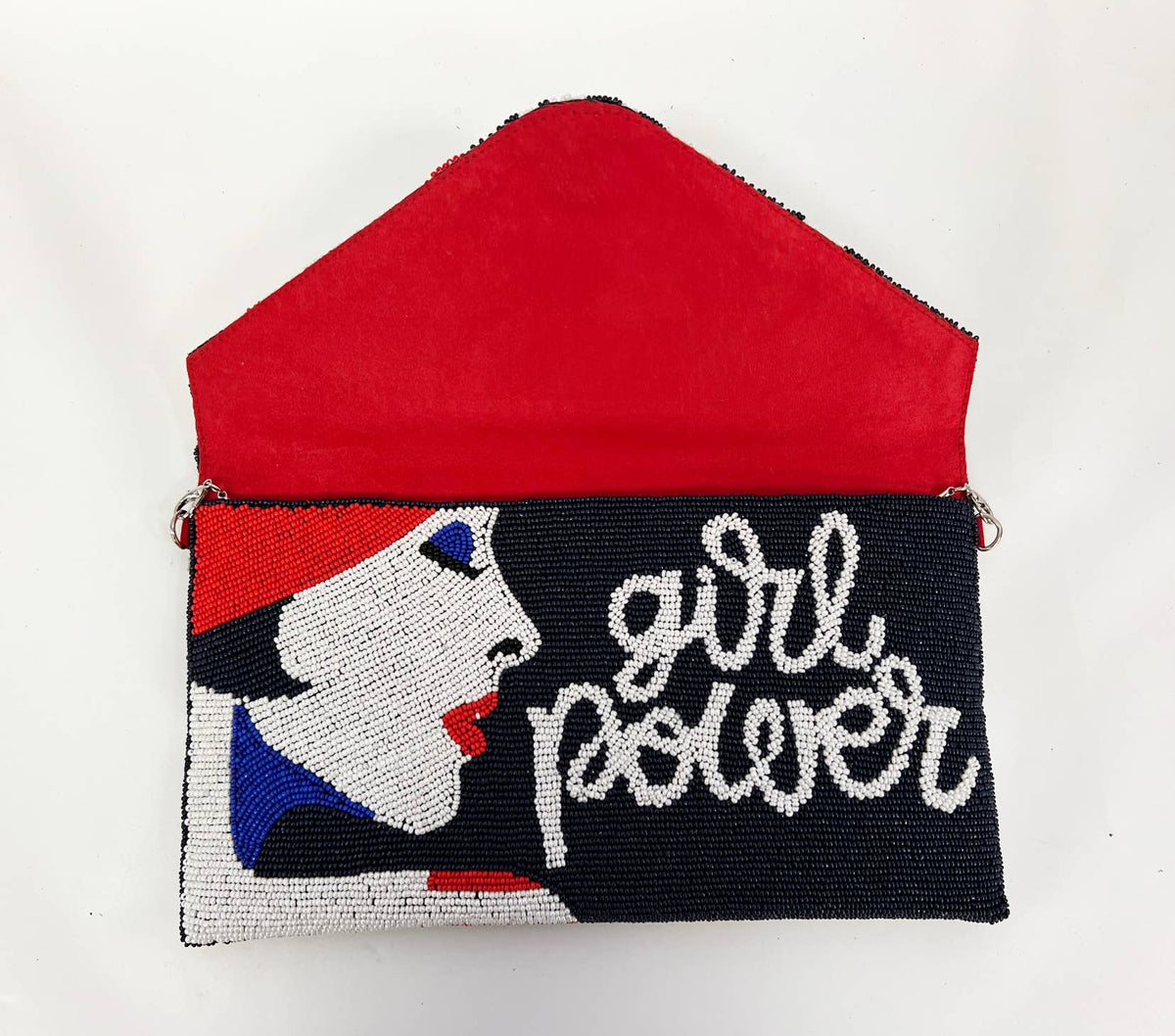 Beaded Girl Power Clutch