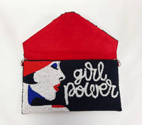 Beaded Girl Power Clutch