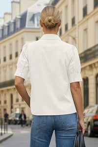Ruched Floral Top