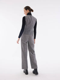 The Bendi Knitted Grey Vest