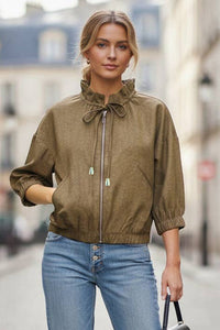 Bianca Denim Zip Up Jacket
