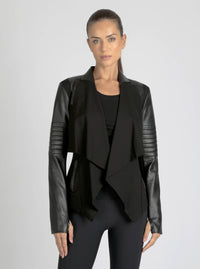 Drape Front Jacket - Black JLS