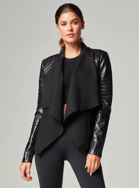Drape Front Jacket - Black JLS