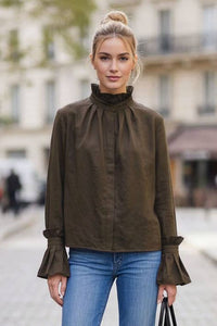 Demi Ruffle Sleeve Blouse