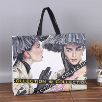 50pcs, 3 Sizes Fashion Girl Collection Non-Woven Gift Bag