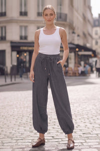 Piper Drawstring Denim Pants