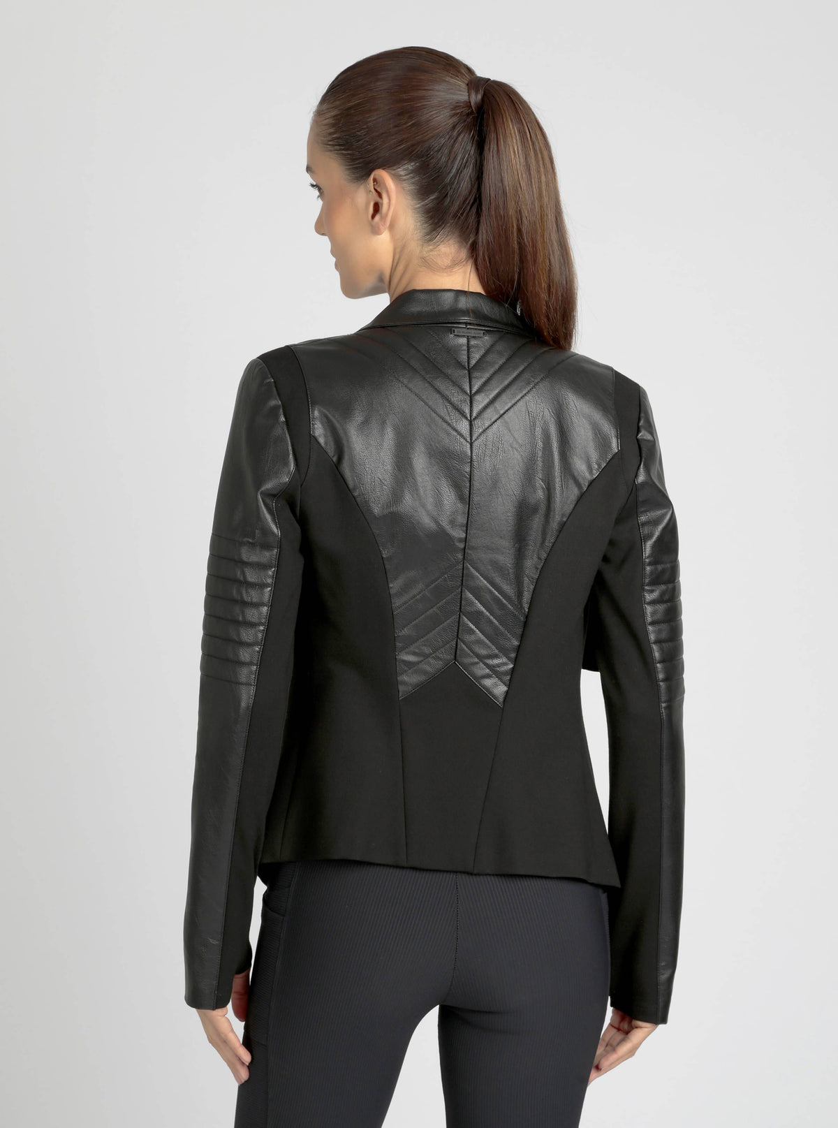 Drape Front Jacket - Black JLS