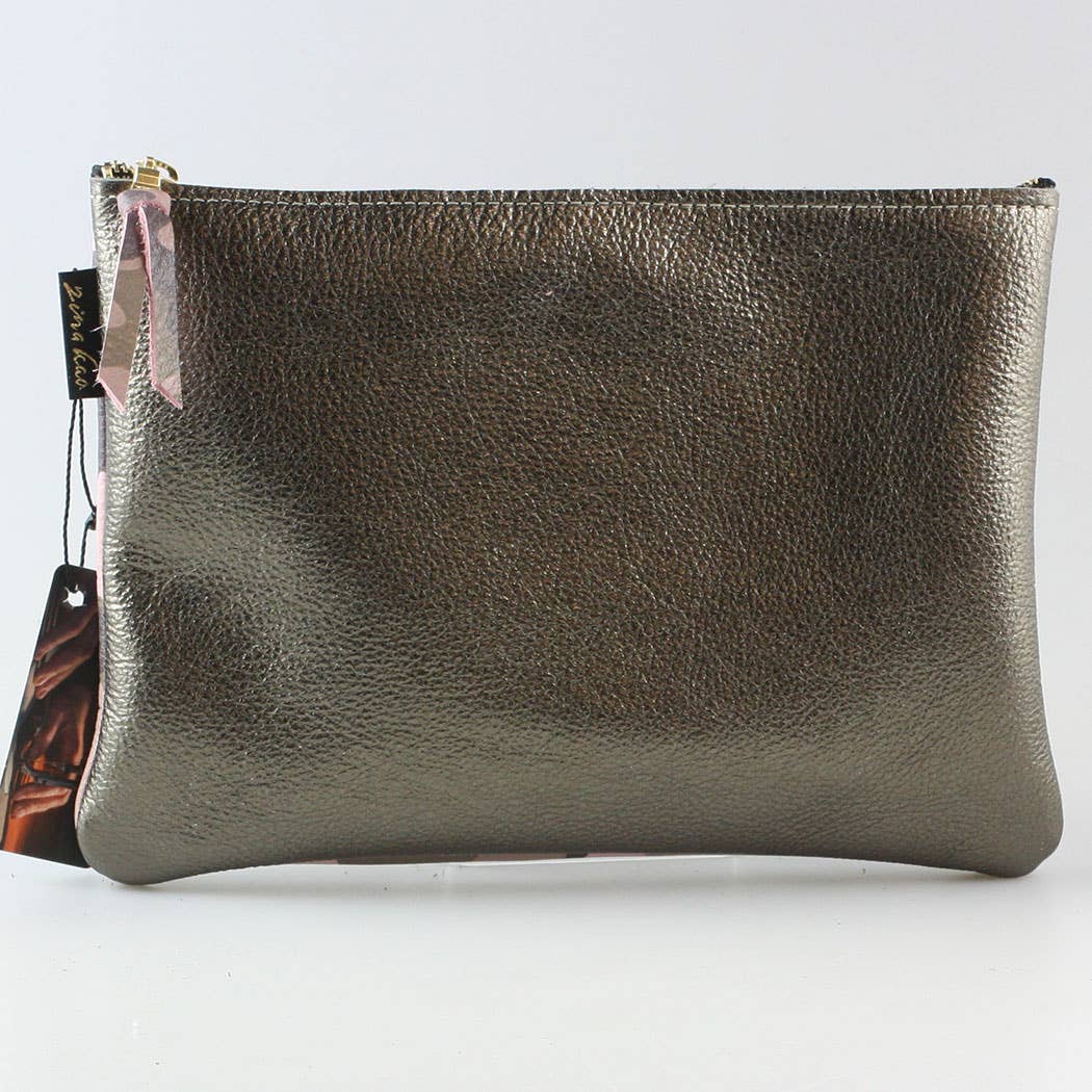 The Metallic Everyday Pouch: 3 sizes! Ginger/Monroe/Carter