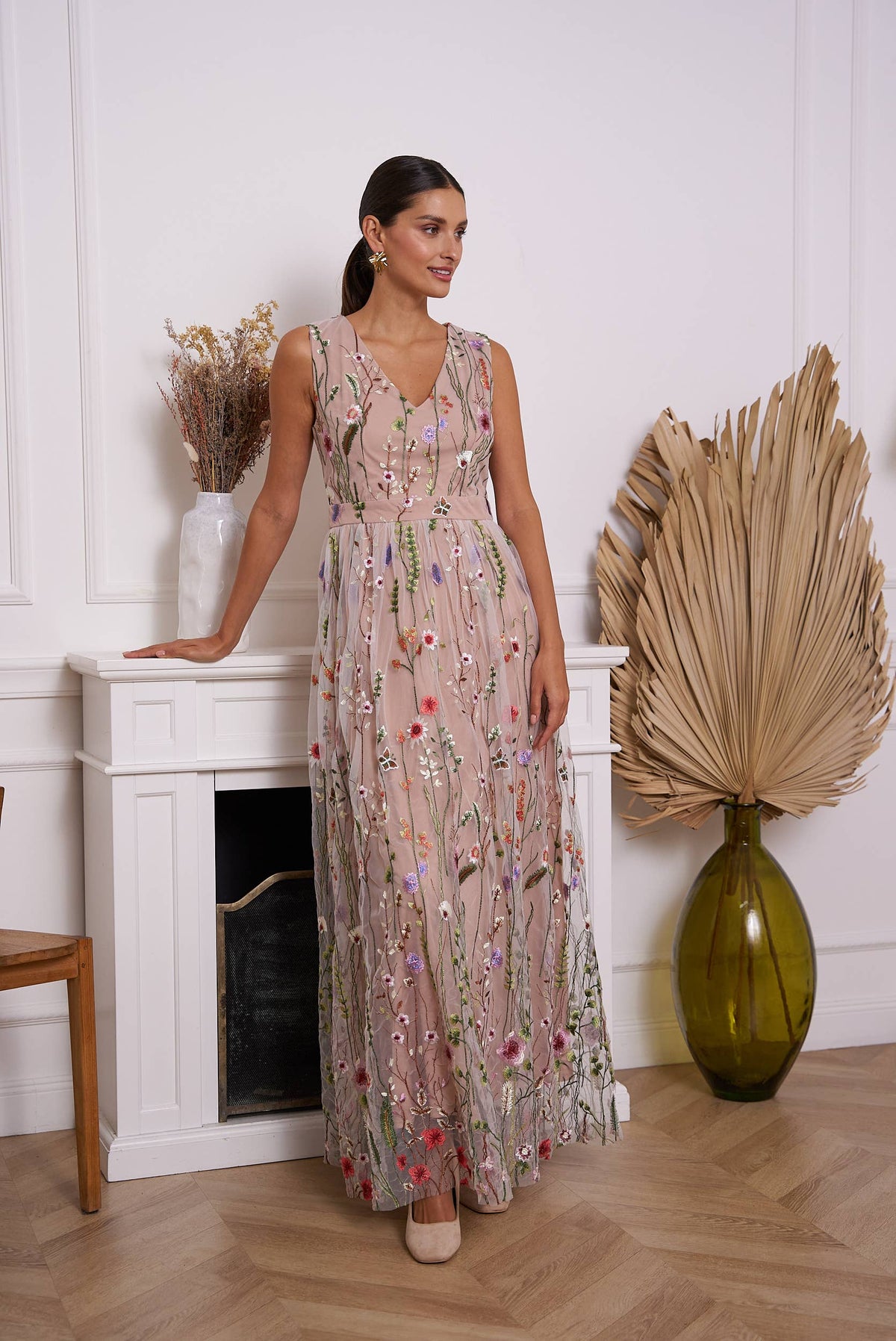 The Savannah Romantic Floral Tulle Dress