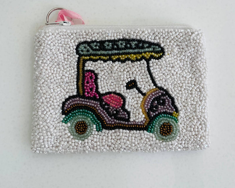 Beaded Golf Coin Purse