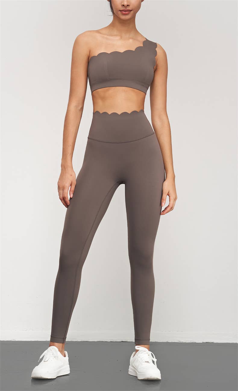 Activewear Armida Scallop High Waist Leggings