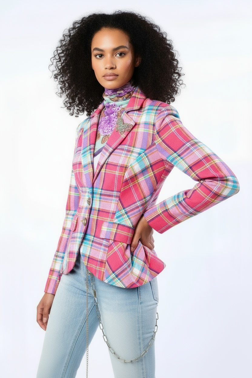 The Dulce Plaid Blazer