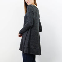 The Cozy, long sleeve tunic with button back