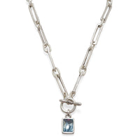 A Blue Ice Mist Crystal Necklace