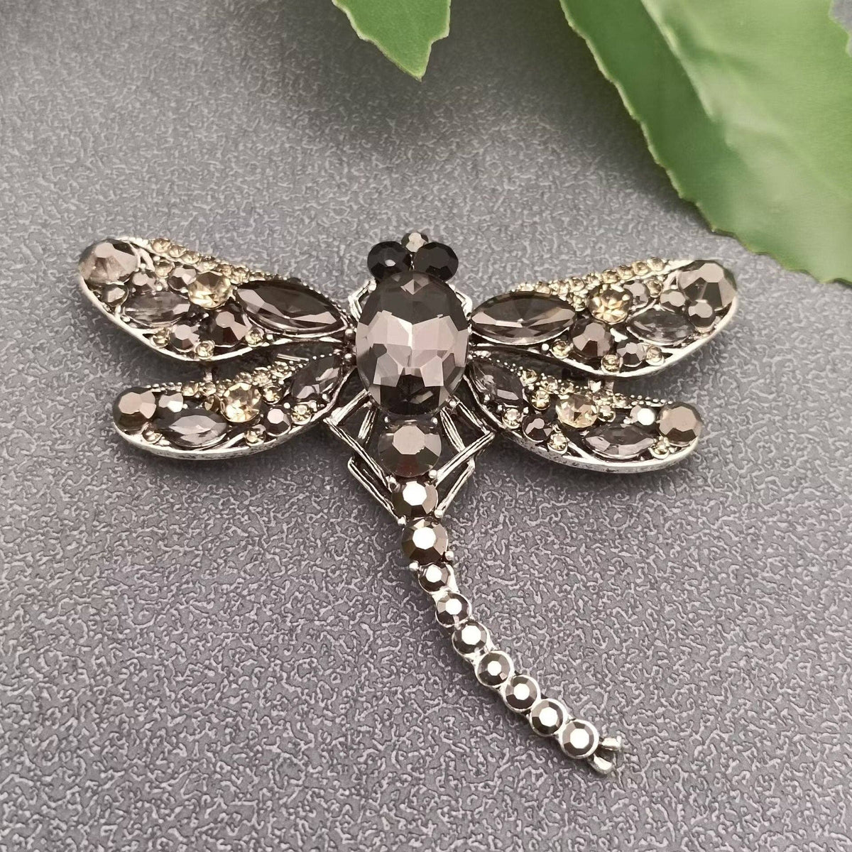 Broach Rhinestone Dragonfly