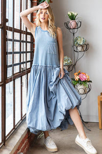 The Sonia Washed Balloon Skirt Dress