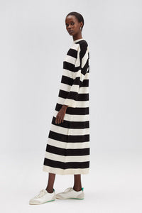 The Valeria Striped Oversized Knit Dress