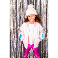 Girls Born to be a Star Sequin Bomber Jacket