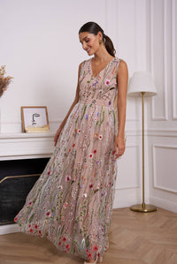 The Savannah Romantic Floral Tulle Dress