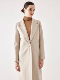 The Georgina Cream Wool Coat