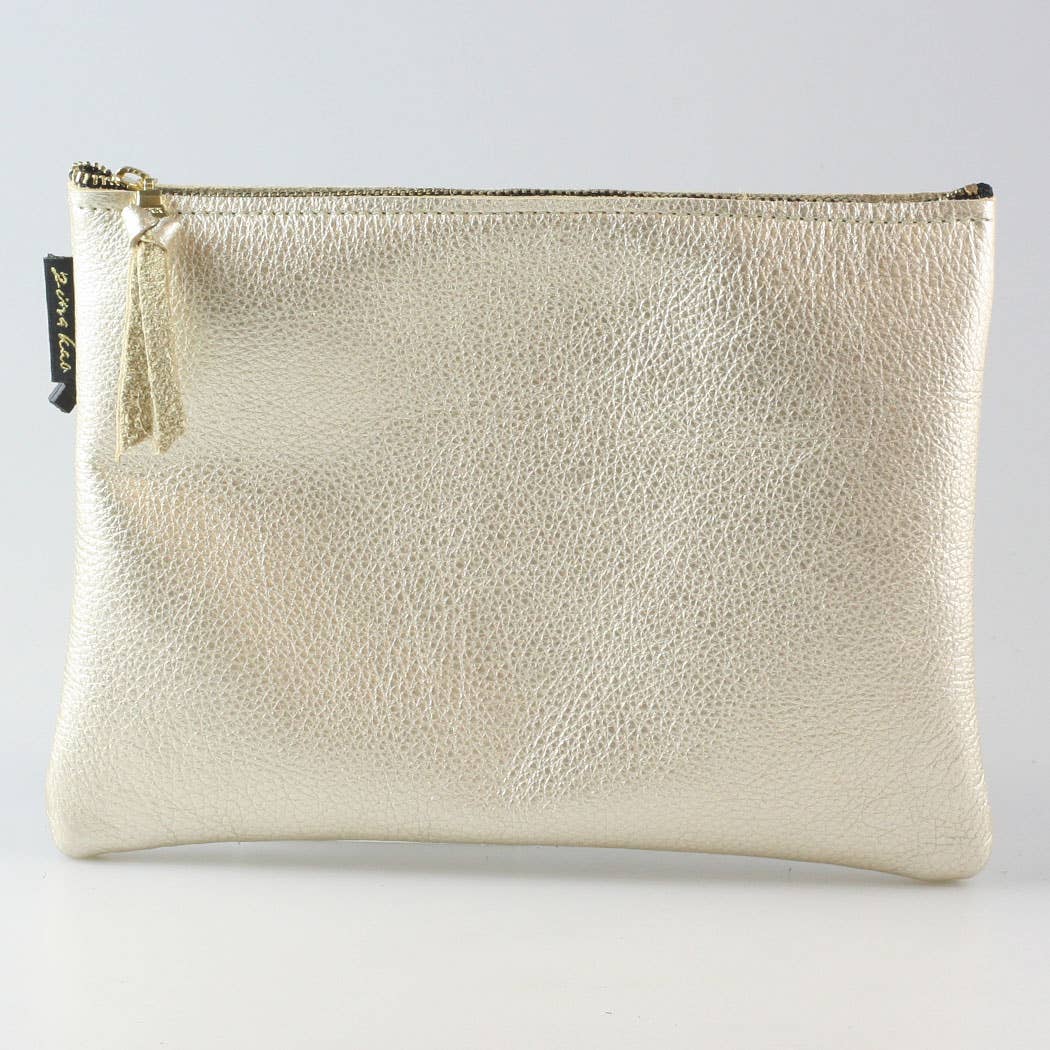 The Metallic Everyday Pouch: 3 sizes! Ginger/Monroe/Carter