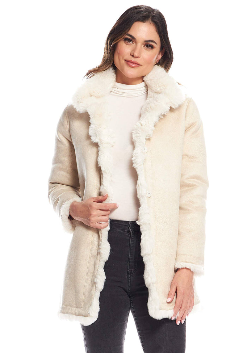 Faux Fur Rainier Reversible Mink Coat
