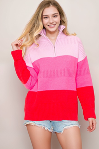 Curvy Pretty in Pink Curvy Sweater