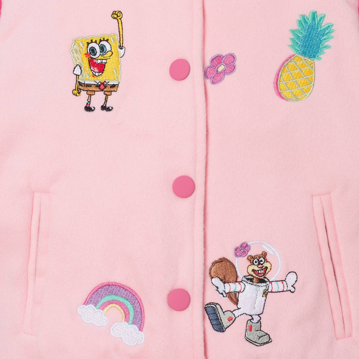 SpongeBob SquarePants™ Rainbow Patchwork Bomber Jacket