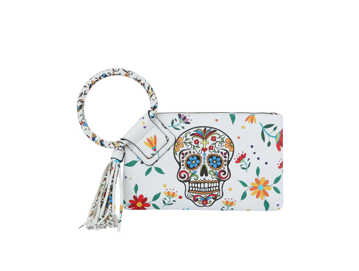 An Array of Color Gabi Day of the Dead Wristlet