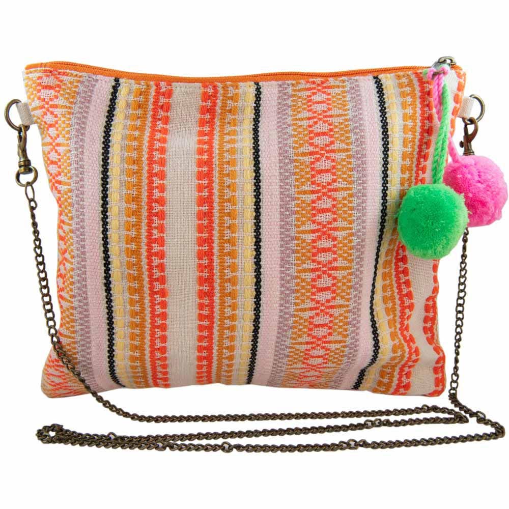 An Explosion of Colors Sequined Arrow Clutch Bag