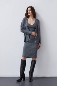 The Misty Brushed Sweater Dress