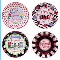 Gift Girlfriends Together Dessert Plates Set