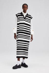 The Claudine Women's Polo Striped Knit Dress