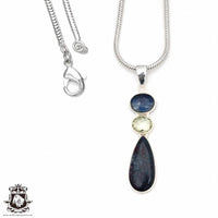 Absolutely One of a Kind Kyra Prasiolite Lapis Necklace