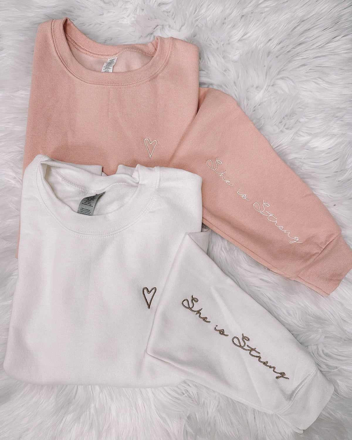 Our She Is Strong Embroidered Sweatshirt