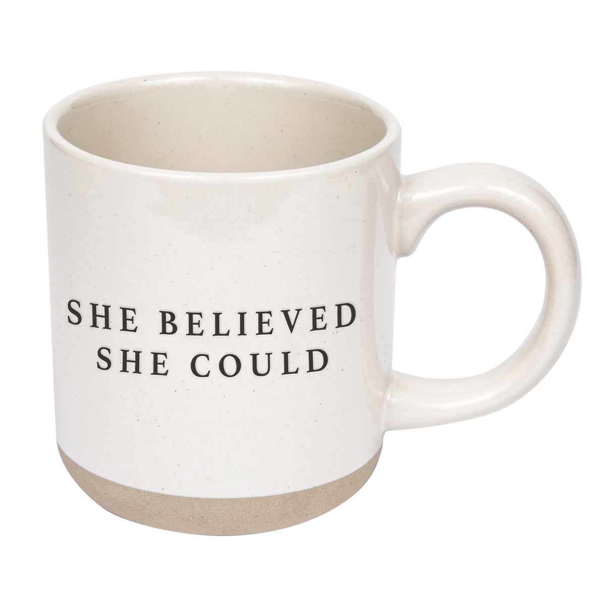 Stoneware Mug - 'She Believed She Could'