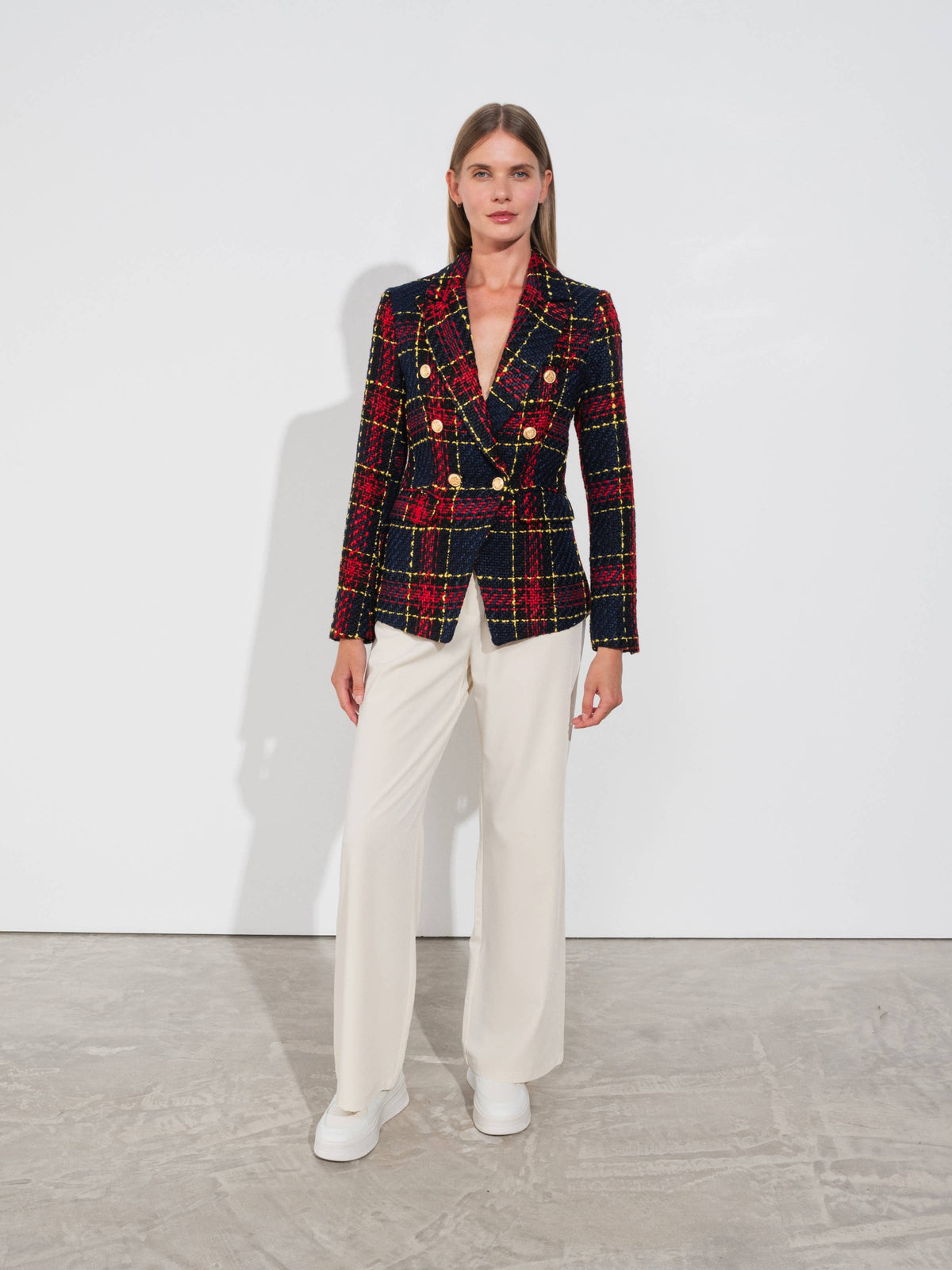 The Red Plaid Blazer