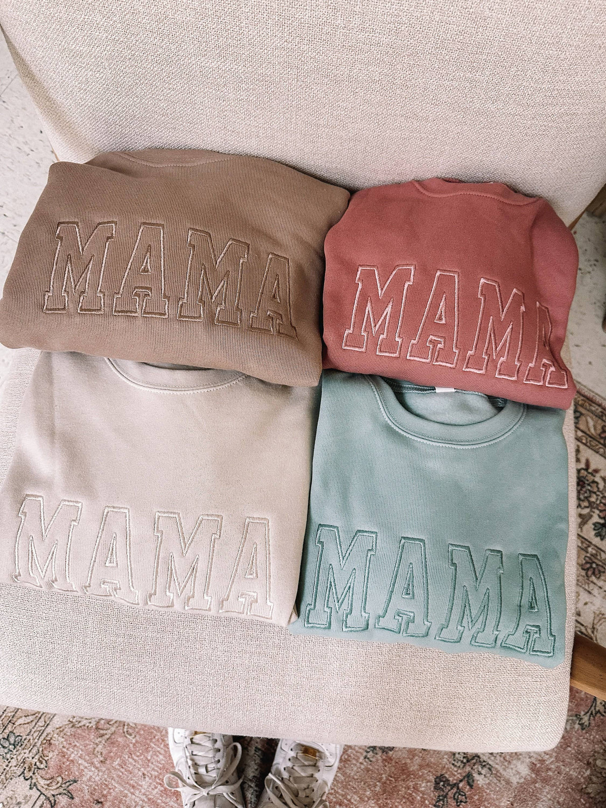 Our Embroidered MAMA Sweatshirt