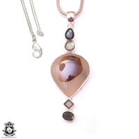 Absolutely One of a Kind Montana Agate Pendant & Italian Chain