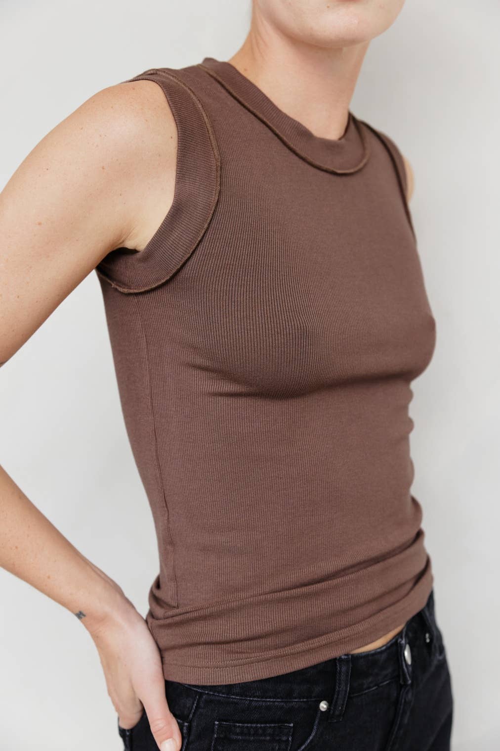 The Julia Top | Modern Ribbed Tank